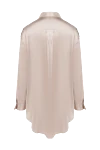 Beige silk shirt for women Brunello Cucinelli - contrasting buttons. buttons. 96% silk, 4% elastane. Country of manufacture: Italy. Care: specialized cleaning - photo 6
