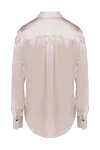 Beige silk shirt for women Brunello Cucinelli - contrasting buttons. buttons. 96% silk, 4% elastane. Country of manufacture: Italy. Care: specialized cleaning - photo 6