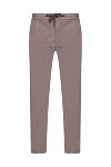 Cesare di Napoli Men's beige trousers - 90% wool, 8% cashmere, 2% elastane. Country of manufacture: Italy. Care: specialized cleaning - photo 1