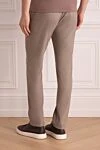 Men's beige trousers Cesare di Napoli - 90% wool, 8% cashmere, 2% elastane. Country of manufacture: Italy. Care: specialized cleaning - photo 4