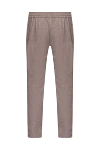 Men's beige trousers Cesare di Napoli - 90% wool, 8% cashmere, 2% elastane. Country of manufacture: Italy. Care: specialized cleaning - photo 6