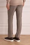 Men's beige wool trousers Cesare di Napoli - 100% wool. Country of manufacture: Italy. Care: specialized cleaning - photo 4