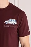 MC2 Saint Barth Футболка мужская из хлопка с надписью Range Lover и мини-принтом внедорожника - 100% хлопок. Страна производитель: Италия. Уход: специализированная чистка - фото 5