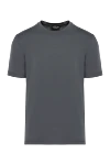 Cesare di Napoli Gray cotton and elastane T-shirt for men - 80% cotton, 20% elastane. Country of manufacture: Italy. Care: specialized cleaning - photo 1