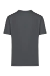 Gray cotton and elastane T-shirt for men Cesare di Napoli - 80% cotton, 20% elastane. Country of manufacture: Italy. Care: specialized cleaning - photo 6