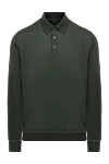 Stefano Ricci Поло з довгим рукавом із кашеміру та шовку чоловіче зелене - 70% кашемір, 30% шовк. Країна виробник: Італія. Догляд: спеціалізоване чищення - фото 1
