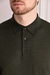 Stefano Ricci Поло з довгим рукавом із кашеміру та шовку чоловіче зелене - 70% кашемір, 30% шовк. Країна виробник: Італія. Догляд: спеціалізоване чищення - фото 5