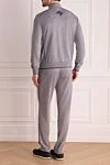 Gray men's wool and polyamide walking suit Stefano Ricci - 92% wool 8% polyamide. Closure: zipper. Country of manufacture: Italy. Care: specialized cleaning - photo 4