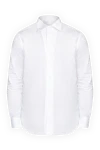 Alessandro Gherardi Men's shirt made of white cotton - 100% cotton. Closure: buttons. Country of manufacture: Italy. Care: specialized cleaning - photo 1