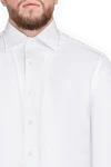 Alessandro Gherardi Men's shirt made of white cotton - 100% cotton. Closure: buttons. Country of manufacture: Italy. Care: specialized cleaning - photo 5