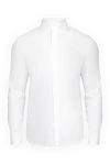 Alessandro Gherardi Men's shirt made of white cotton - 100% cotton. Closure: buttons. Country of manufacture: Italy. Care: specialized cleaning - photo 1