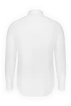 Men's shirt made of white cotton Alessandro Gherardi - 100% cotton. Closure: buttons. Country of manufacture: Italy. Care: specialized cleaning - photo 6