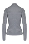 Gray jumper for women Peserico - striped texture. 78% wool, 21% viscose, 1% polyamide. Country of manufacture: Italy. Care: specialized cleaning - photo 6