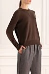 Peserico Brown jumper for women - 70% wool, 20% silk, 10% cashmere. Country of manufacture: Italy. Care: specialized cleaning - photo 3