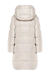 Peserico Beige down jacket for women - hood. 45% polyamide, 30% wool, 25% alpaca. zipper. two pockets. Insulation: down. Country of manufacture: Italy. Care: specialized cleaning - photo 7