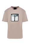 Limitato Beige cotton T-shirt for men - 100% cotton. Country of manufacture: Italy. Care: specialized cleaning - photo 1