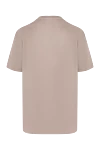 Beige cotton T-shirt for men Limitato - 100% cotton. Country of manufacture: Italy. Care: specialized cleaning - photo 6