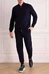 Men's walking suit made of cotton and polyamide blue Brunello Cucinelli - 93% cotton, 7% polyamide. Closure: zipper. Country of manufacture: Italy. Care: specialized cleaning - photo 2