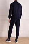 Men's walking suit made of cotton and polyamide blue Brunello Cucinelli - 93% cotton, 7% polyamide. Closure: zipper. Country of manufacture: Italy. Care: specialized cleaning - photo 4