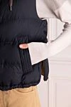 Brunello Cucinelli Жилет з нейлону синій жіночий - капюшон. 100% нейлон. блискавка, кнопки. Країна виробник: Італія. Догляд: спеціалізоване чищення - фото 5
