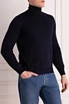 Brunello Cucinelli Cashmere and wool golf for men black - 10% cashmere, 90% wool. Country of manufacture: Italy. Care: specialized cleaning - photo 3