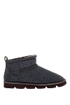 Brunello Cucinelli Gray women's fur ugg boots - Monili ribbon. 100% fur. Sole height: 3 cm. Country of manufacture: Italy. Care: specialized cleaning - photo 1
