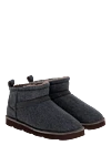 Brunello Cucinelli Gray women's fur ugg boots - Monili ribbon. 100% fur. Sole height: 3 cm. Country of manufacture: Italy. Care: specialized cleaning - photo 3