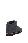 Gray women's fur ugg boots Brunello Cucinelli - Monili ribbon. 100% fur. Sole height: 3 cm. Country of manufacture: Italy. Care: specialized cleaning - photo 4