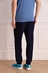Cotton pants for men blue Brunello Cucinelli - 100% cotton. Closure: drawstring. Country of manufacture: Italy. Care: specialized cleaning - photo 4