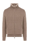 Svevo Cashmere cardigan for men, beige - natural fur. 100% cashmere. Closure: zipper. two side. Country of manufacture: Italy. Care: specialized cleaning - photo 1