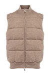 Svevo Cashmere vest beige for men - 100% cashmere. Country of manufacture: Italy. Care: specialized cleaning - photo 1