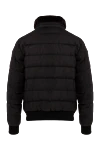 Men's black down jacket made of polyamide Moorer - fur collar. 100% polyamide. zipper, snaps, buttons. two side pockets. Insulation: down. Country of manufacture: Italy. Care: specialized cleaning - photo 6