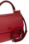 Dolce & Gabbana Women's genuine leather bag red - branded plate with two types of galvanic coating. 100% genuine leather. Handle: Handle and detachable adjustable shoulder strap. inside pocket. hidden magnet. Country of manufacture: Italy. Care: specialized cleaning - photo 5