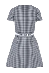 Dior Viscose and polyamide dress in gray - check, strap with Christian Dior's signature on the back.. 80% viscose, 18% polyamide, 2% elastane. Closure: zipper. Country of manufacture: Italy. Care: specialized cleaning - photo 7