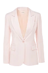 P.A.R.O.S.H. Women's pink viscose and lyocell jacket - 72% viscose, 28% lyocell. Closure: buttons. two side pockets, one chest pocket. Country of manufacture: Italy. Care: specialized cleaning - photo 1