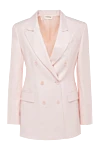 P.A.R.O.S.H. Women's pink viscose and lyocell jacket - 72% viscose, 28% lyocell. Closure: buttons. two side pockets, one chest pocket. Country of manufacture: Italy. Care: specialized cleaning - photo 1