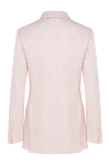 Women's pink viscose and lyocell jacket P.A.R.O.S.H. - 72% viscose, 28% lyocell. Closure: buttons. two side pockets, one chest pocket. Country of manufacture: Italy. Care: specialized cleaning - photo 6