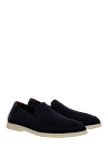 Loro Piana Loafers made of textile for men blue - contrast sole. 100% textile. Country of manufacture: Italy. Care: specialized cleaning - photo 3