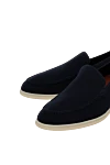 Loro Piana Loafers made of textile for men blue - contrast sole. 100% textile. Country of manufacture: Italy. Care: specialized cleaning - photo 5