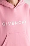 Givenchy Худі з бавовни жіночий рожевий - логотип. капюшон. 100% бавовна. Кишеня: одна кишеня. Країна виробник: Італія. Догляд: спеціалізоване чищення - фото 5