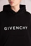 Givenchy Костюм прогулочный из хлопка женский черный - логотип. капюшон. 100%хлопок, . молния. два боковых кармана. Страна производитель: Франция. Уход: специализированная чистка - фото 5