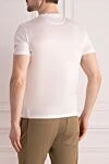 Men's white cotton T-shirt Stefano Ricci - 100% cotton. Country of manufacture: Italy. Care: specialized cleaning - photo 4