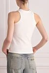 Women's white T-shirt Balmain - logo. 39% cotton, 39% modal 12% elastane. Country of manufacture: Italy. Care: specialized cleaning - photo 4