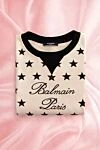 Balmain Hoodie made of cotton for women beige - logo, star pattern. 100% cotton. Country of manufacture: Italy. Care: specialized cleaning - photo 7