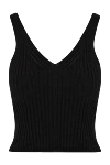 Peserico Top made of viscose and polyester for women black - 54% viscose, 46% polyester. Country of manufacture: Italy. Care: specialized cleaning - photo 1