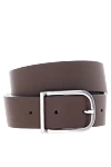 Peserico Genuine leather belt for women brown - 100% genuine leather. Country of manufacture: Italy. Care: specialized cleaning - photo 1