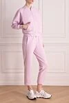 Peserico Walking suit made of cotton and elastane for women pink - 97% cotton, 3% elastane. Closure: zipper. two side pockets. Country of manufacture: Italy. Care: specialized cleaning - photo 3