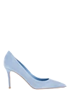 Le Silla Blue suede heels for women - 100% suede. Heel height: 80 mm. Country of manufacture: Italy. Care: specialized cleaning - photo 1