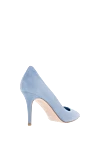 Blue suede heels for women Le Silla - 100% suede. Heel height: 80 mm. Country of manufacture: Italy. Care: specialized cleaning - photo 4