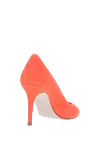 Orange suede heels for women Le Silla - 100% suede. Heel height: 80 mm. Country of manufacture: Italy. Care: specialized cleaning - photo 4